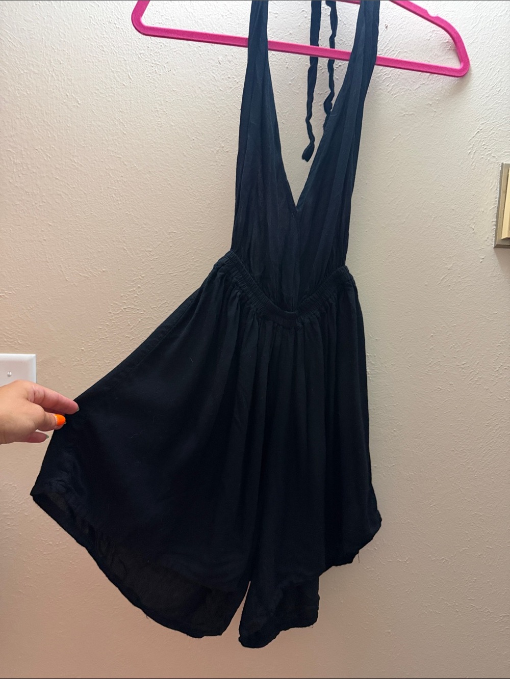 Black Halter Romper